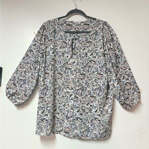 Collective Concepts Multicolor Paisley Blouse